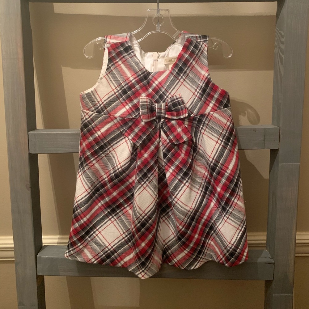 Plaid Holiday Dress QUICK SHIP